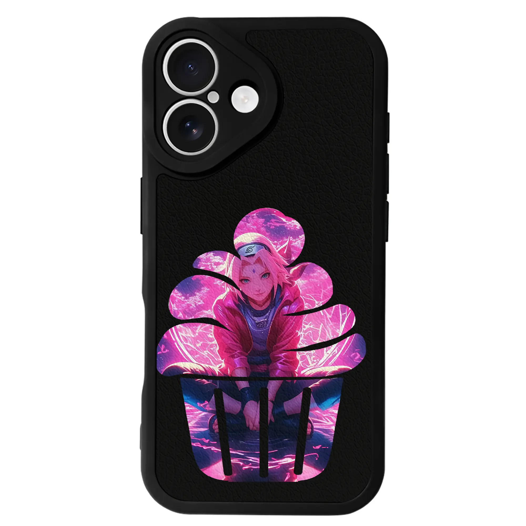 ナルト グッズ はるの さくら - IPhone 16シリーズ対応 ・ シリコンスマホケース ・ レザー調 ・ 高精度フィット ・ 耐衝撃 ・ ワイヤレス充電対応 ・ 精密カット